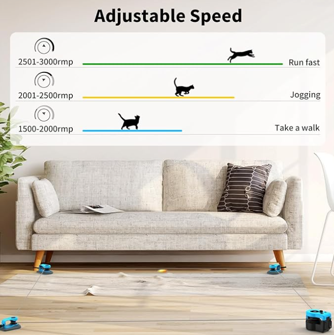 Revolutionize Your Cat's Playtime with the Adjustable Speed Cat Wheel Exerciser - Interactive Indoor Treadmill for Endless Fun!