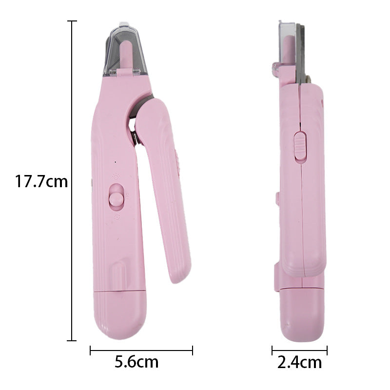 GlowTrim 3-in-1 LED Nail Clippers with Grinder for Cats & Dogs