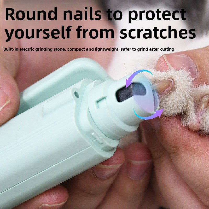 GlowTrim 3-in-1 LED Nail Clippers with Grinder for Cats & Dogs