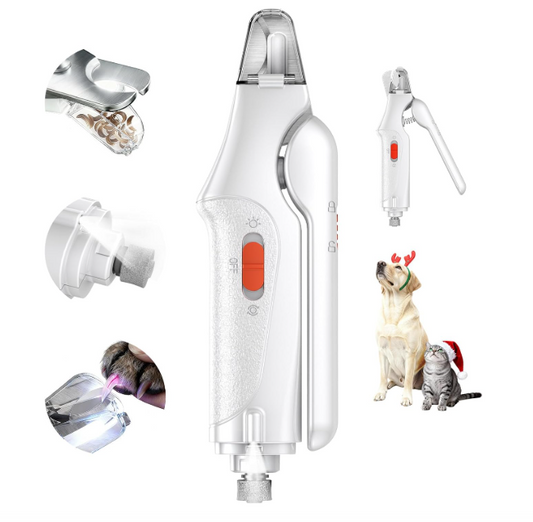 GlowTrim 3-in-1 LED Nail Clippers with Grinder for Cats & Dogs